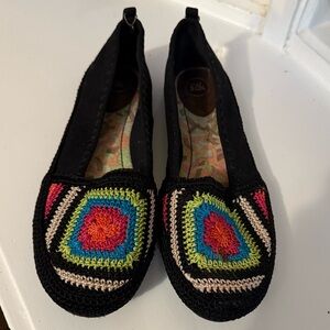 The Sak Lisa Crochet Ballet Flats 9.5